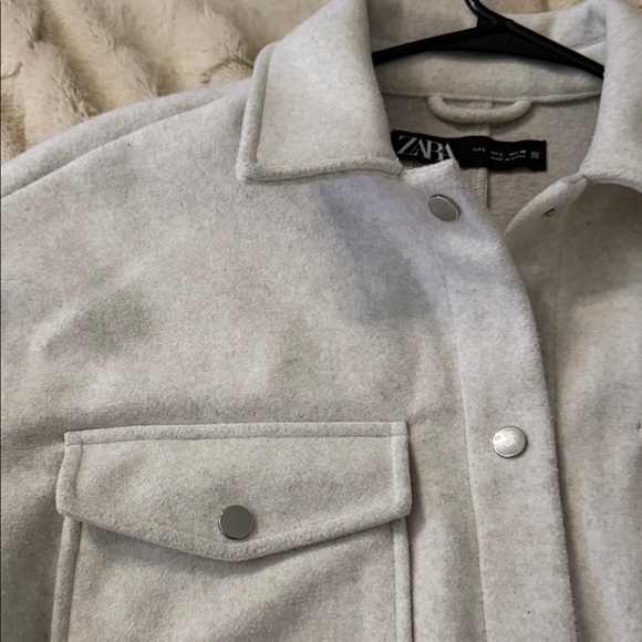 Zara Soft-Touch Overshirt Oversized Shacket - Picture 7 of 9